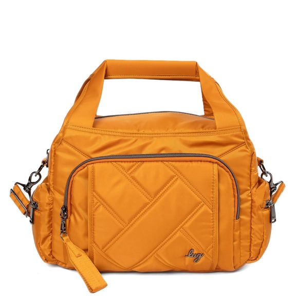 lug Handbags - Lug Rumble Satchel Bag Amber Yellow NWT